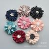 Versão coreana da cor Ding com flor central flor de tecido feita à mão acessórios de cabelo adorno de cabeça material de acessórios DIY flor de sapato broche