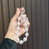 Llavero con colgante de lazo chapado en color fresco y pequeño, ideal para hacer tú mismo, funda para teléfono móvil, pulsera de cuentas transparente, bolso, joyería, adornos colgantes.