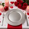 Plato de Carga de Plástico Estilo Europeo y Americano Decoración para Fiesta Navideña Cumpleaños Boda Plato de Frutas