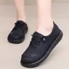 Zapatos Planos Antideslizantes Estilo Birkenstock Nuevos de Primavera para Mamás, Zapatos Versátiles de Moda Retro para Mujeres de Mediana Edad con Punta Ancha