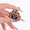 Acessórios para Coleira Criativos Insanos Gato em Formato de Animal Emblema Cartoon Padrão de Letra Chama Broche Fixo