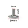 Almohadilla de pie ajustable con base blanca, almohadilla de pie ajustable para mesa y silla, almohadilla de pie ajustable con tornillo, almohadilla de pie para muebles, almohadilla de pie M10M8M6
