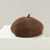 Boina para Niños Moda Coreana Sombrero Versátil Sombrero de Calabaza de Pana para Bebé Maillard Transfronterizo B008
