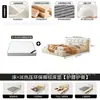 Cama Puff Net Red Moderna Simples 1.8m Casal Quarto Principal Cama Grande Estilo Creme Tecido Tecnológico Cama com Armazenamento Cama de Casamento