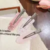 Presilha de Cabelo Xadrez Doce Estilo Coreano para Mulheres, Presilha de Cabelo Exquisita de Alta Qualidade, Versátil para Franjas de Crianças, Acessório de Cabelo Sem Costura Estilo Ins