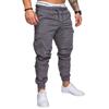 Nuevos pantalones deportivos casuales para hombre con cordón elástico, holgados, con entrepierna abierta