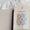 Pinza para el pelo geométrica para niños Nian Nian, nuevo y lindo oso con flores, pinza lateral, pinza para el flequillo
