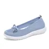 Sapatos de Malha Rasos de Verão para Mães, com Solado Macio, Leves, Respiráveis, Casuais, com Laço, Disponíveis em Várias Cores