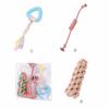 Brinquedo para Cachorro Nó Animal de Estimação Filhote de Cachorro Filhote de Ursinho Dente de Leite Descompressão Auto-Hi Pantufas de Pelúcia Brinquedo Combinação de Três Peças