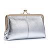 Bolso de mano largo con clip de moda simple de cuero genuino, nueva billetera de piel de vaca de primera capa, bolso de almacenamiento dorado con boca, gran capacidad