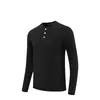 Camiseta de Algodón Mercerizado para Hombre Otoño Nuevo Cuello Redondo Manga Larga de Algodón Camiseta Base Cálida para Hombre Primavera 2025