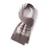 Cachecol de tricô de cashmere bicolor estilo coreano com floco de neve, unissex, quente, grosso, macio e versátil
