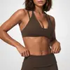 Chen Shijie conjunto de duas peças estilo europeu e americano para yoga ao ar livre, respirável e estiloso, adequado para uso ao ar livre, realça o busto, sutiã de yoga