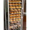 Carrito con Rejilla para Bandejas de Horneado de Aleación de Aluminio Comercial Cerrado de 18 Niveles para Pan Rack para Moldes de Pastel Rejilla para Bandejas de Horneado Carrito para Hornear Pasteles