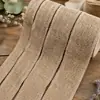 Fita de juta, tira de serapilheira, fita para embrulho de presente de panificação, corda de juta vintage, fita, material decorativo DIY, fabricante em estoque