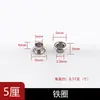 Hebilla de Ojal de Aleación de Zinc 5 mm/7 mm M6 Correa para Puerta de Gabinete Superficie de Zapato Remache Universal Hebilla de Ojal Bucle para Cinturón