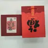 Set de Caja de Regalo de Oveja de la Riqueza y Flor de la Fortuna de Lámina de Oro de 999 con Llavero Colgante de Oro Colección para Eventos de Empresa