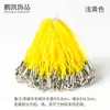 Accesorios para Joyería DIY Tubo Metálico de Círculo Único Cuerda Colorida para Teléfono Móvil Lanyard Pequeño para Muñeca Anillo de Eslinga Hebilla Venta al por Mayor