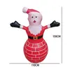 Decoración Inflable de Santa Claus para Fiestas Transfronteriza Suministros Adornos Luminosos para Patio Colgante Árbol de Navidad Bola de Navidad