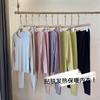 Rosa Viejo bienestar 180g tecnología negra calefacción cálido sin costuras transpirable traje de ropa interior para pareja hogar invierno F1109R