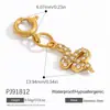 Fivela de Biquíni de Aço Inoxidável Transfronteiriça Ouro 18K Sensação Premium Estilo Oceano Moda DIY Estrela do Mar Concha Acessórios de Joias