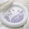 Dingyi Transparente Melocotón Pequeño Luna Fría Acrílico Galvanizado Agujero Pasante Cuentas Sueltas Hecho a Mano Resistente al Desgaste Pulsera DIY Accesorios de Joyería