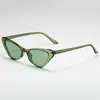 Gafas de sol de moda de alta gama, gafas de sol rosas de ojo de gato para mujer, color té