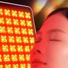 Dispositivo de Beleza com Luz Vermelha e Azul LED Grande Transfronteiriço, Espectrômetro de Máscara de Luz Colorida, Dispositivo de Máscara Facial para Rejuvenescimento e Firmeza da Pele para Uso Doméstico
