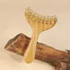 Herramientas de Masaje de Sándalo Verde, Sándalo Morado y Belleza de Cuerno para Cuero Cabelludo y Cuerpo, Raspador Gua Sha Portátil, Cepillo Meridianos de Masaje, Peine de Masaje
