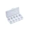 Caja de Almacenamiento de Plástico Transparente Multifuncional Lu Caja Separada Cuadros Múltiples con Tapa Caja Portátil para Piezas Caja de Joyería Venta al por Mayor