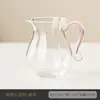 Juego de Té de Vidrio de Alta Calidad con Vidrio de Borosilicato Alto, Taza para Infusión de Té con Asa Lateral, Accesorios para Ceremonia de Té de Taza de Distribución de Vidrio