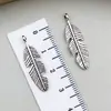 Acessórios de Joias DIY Retro Liga de Zinco Pena Folha Pingente Colar Brincos Chaveiro Pingente Fabricante Atacado