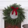Corona de Ramas de Sauce con Forma de Lazo para Año Nuevo y Navidad, Colgante para Chimenea, Ventana, Puerta, Decoración del Hogar