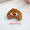 Lindo Colgante Llavero de Galleta Muñeco Croissant Accesorios de Peluche Accesorios para el Cabello Accesorios para Ropa Colgantes para Bolsas