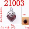 Moda simples tridimensional 6 MM pequeno quadrado pingente de cristal handmade roupas acessórios acessórios acessórios da liga acessórios venda por atacado