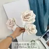 3 Rosas de Diamante Artificiales, Versión Asequible para Arreglos de Boda, Decoración de Exhibición en Centro Comercial, Arreglo Floral de Fondo, Arreglo Floral de Piso