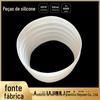 Tomada de silicone branco leitoso soft connection silicone de grande diâmetro silicone resistente a alta temperatura soft connection foles