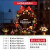Adesivos de Janela de Guirlanda de Natal Decoração de Festival Adesivos de Vidro Suprimentos para Vitrine de Loja Decorações Decoração de Loja
