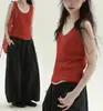 Raro chaleco RARF "Island Holiday" de dos piezas falsas con cuello en U, camisola de punto, top vintage en capas para mujer