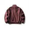 Yidao Vintage 2026 Otoño Nuevo Retro Estilo Granero Chaqueta Lavada para Hombre Suelta Cuello Alto Desestructurado Abrigo de Trabajo
