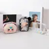 Bolsa para Bebé de 13 cm Bolsa con Colgante Transparente Cuadrada de PVC Bolsa para Guardar Muñecas Bolsa de Dolor de Muñeca de Juego Moderna Muñeca Pequeña Bolsa con Colgante