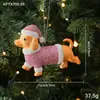 Novos Enfeites de Plástico Rosa com Cores Pastéis, Enfeites de Natal Cartoon, Decorações de Janela de Árvore de Natal 3D Estilo Ins