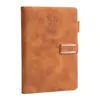 Cuaderno de negocios A5 al por mayor de cuero con hebilla, bloc de notas grueso de alto valor, cuaderno B5 pequeño.