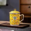 Jingdezhen porcelana escritório Copa grande capacidade home office presente Copo criativo chinês com tampa