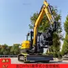 Exportado a Rusia: Excavadora de Ingeniería sobre Orugas Ht65, Excavadora de Construcción Multifuncional con Martillo Rompedor y Barrena Helicoidal