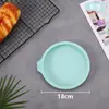 Molde de Silicona para Pastel Chiffon Redondo de 4/6/8 Pulgadas, Molde para Hornear en Capas sin Cortar para Horno con Herramientas de Horneado Domésticas