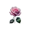 Pin de Acrílico Rosa con Forma de Rosa Transfronterizo Colgante Plano para Ropa Colgante de Decoración para el Hogar