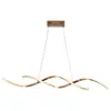 Lustre de restaurante de luxo leve, tira longa, minimalista moderno, criativo, de alta qualidade, para balcão de bar, mesa de jantar, LED, luminária de sala de jantar da moda