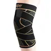 Rodillera Deportiva Color Cobre Nylon Montañismo Baloncesto Correa de Compresión Soporte Transpirable Menisco Articulación Rodilla Correr Protector