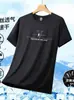 Moda Casual Personalizada Transfronteriza Camisetas de Verano para Hombre de Talla Grande con Estampado de Manga Corta y Media Transpirables Versátiles de Marca de Moda